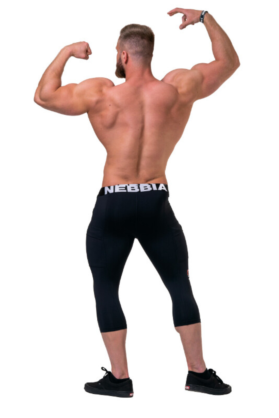 Pánské legíny Nebbia  Legend of Today leggings calf lenght 188 black XXL - main (3)