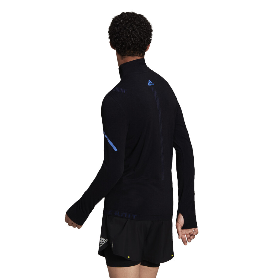 Pánské tričko adidas  Primeknit Running Black Melange S - main (3)