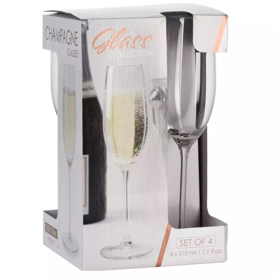 Sada sklenic na sekt Sparkle 210 ml, 4 ks - main (1)
