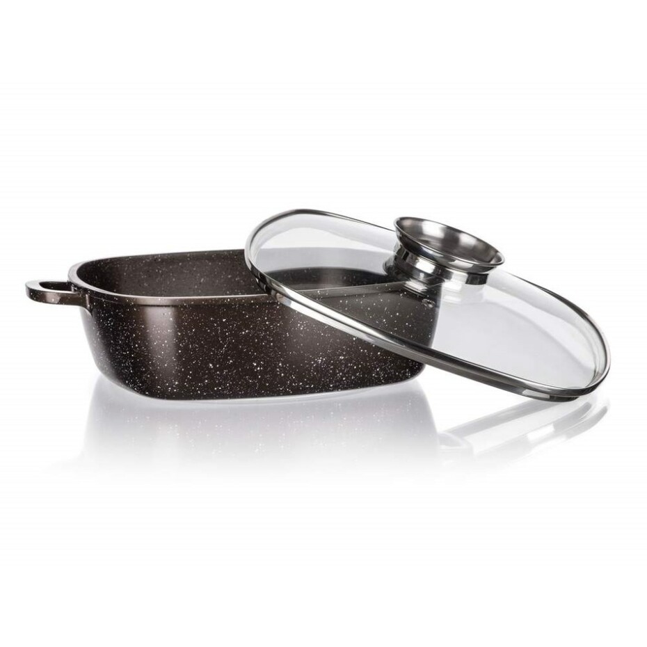 Banquet Pekáč s nepřilnavým povrchem PREMIUM Dark Brown 28 x 28 x 8 cm - main (3)