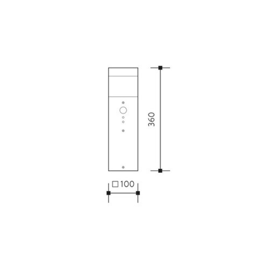 Panlux NOO-E14 Zahradní svítidlo Gard antracit, 60 W - main (2)