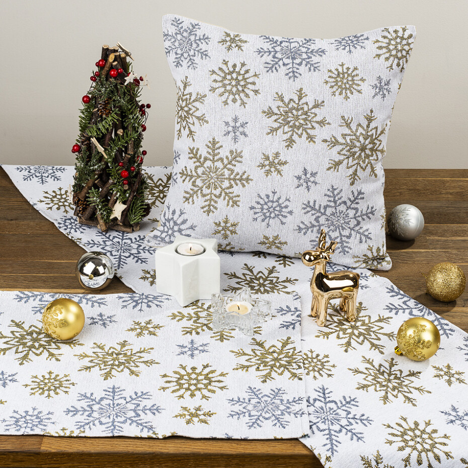 Dakls Prostírání Snowflakes bílá, 33 x 48 cm - main (2)