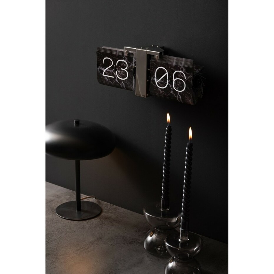 Karlsson KA5956BK designové překlápěcí hodiny 36 cm - main (1)