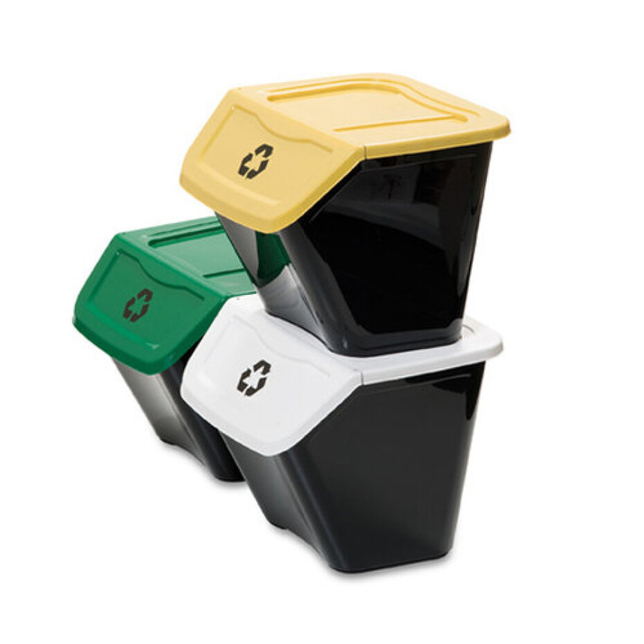 Koš na tříděný odpad Ecobin 30 l, 3 ks - main (0)
