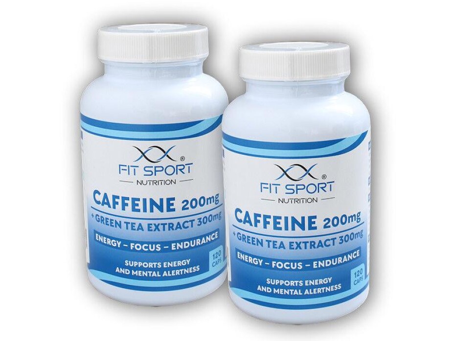 FitSport Nutrition 2x Caffeine 200mg + Green Tea Extract 300mg 120 caps - main (0)
