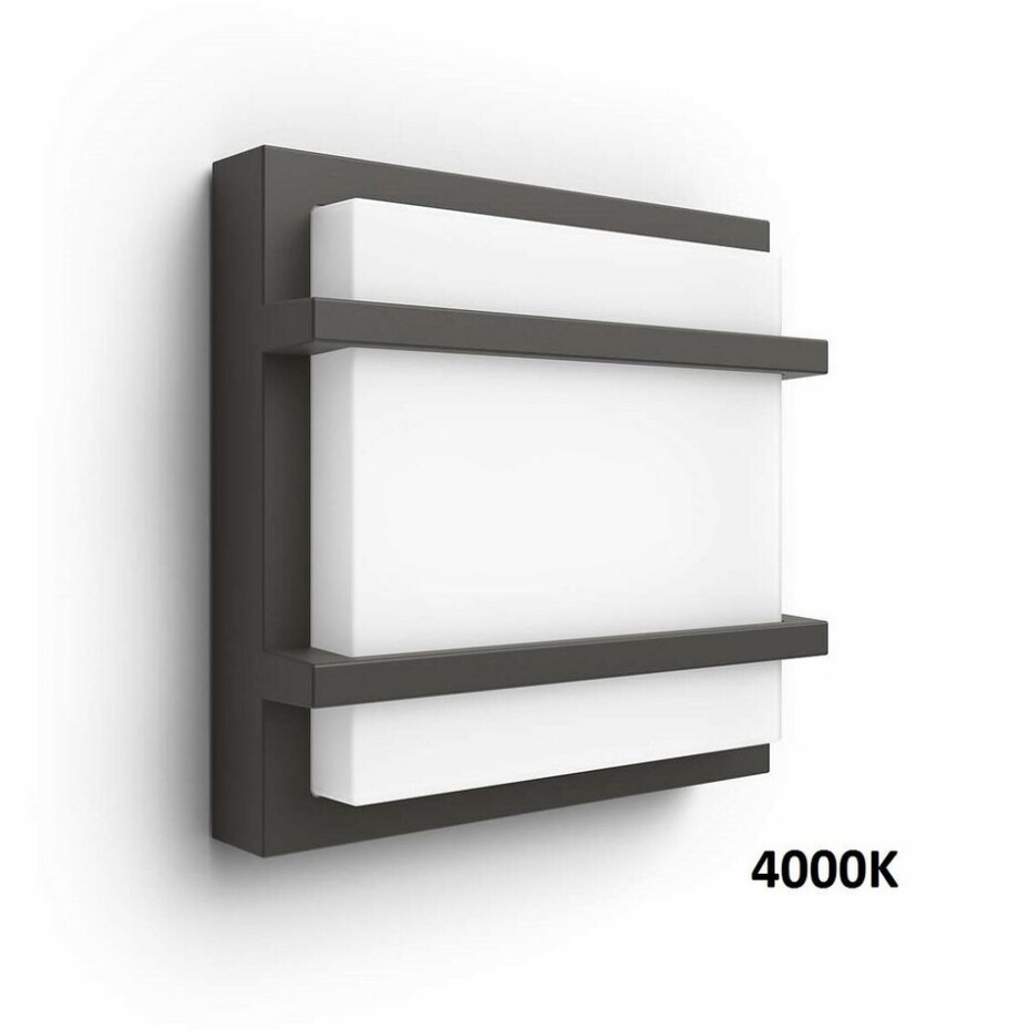 Philips 17394/93/P3 Petronia Venkovní nástěnné LED svítidlo 19 cm, antracit - main (1)