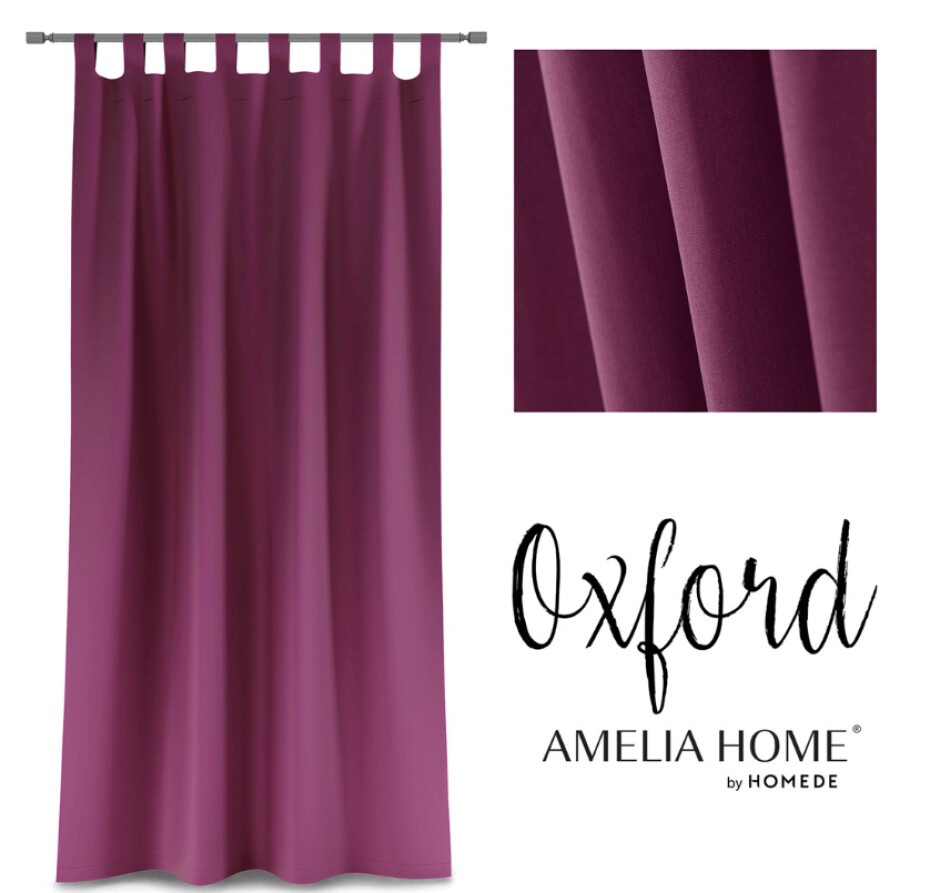 ArtFlhf Zatemňující závěs OXFORD TAB PU | 140 x 250 cm Barva: Červená - main (7)