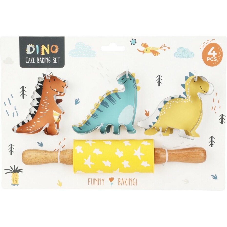 La Cucina Dětská sada na pečení Dino, 4 ks - main (0)