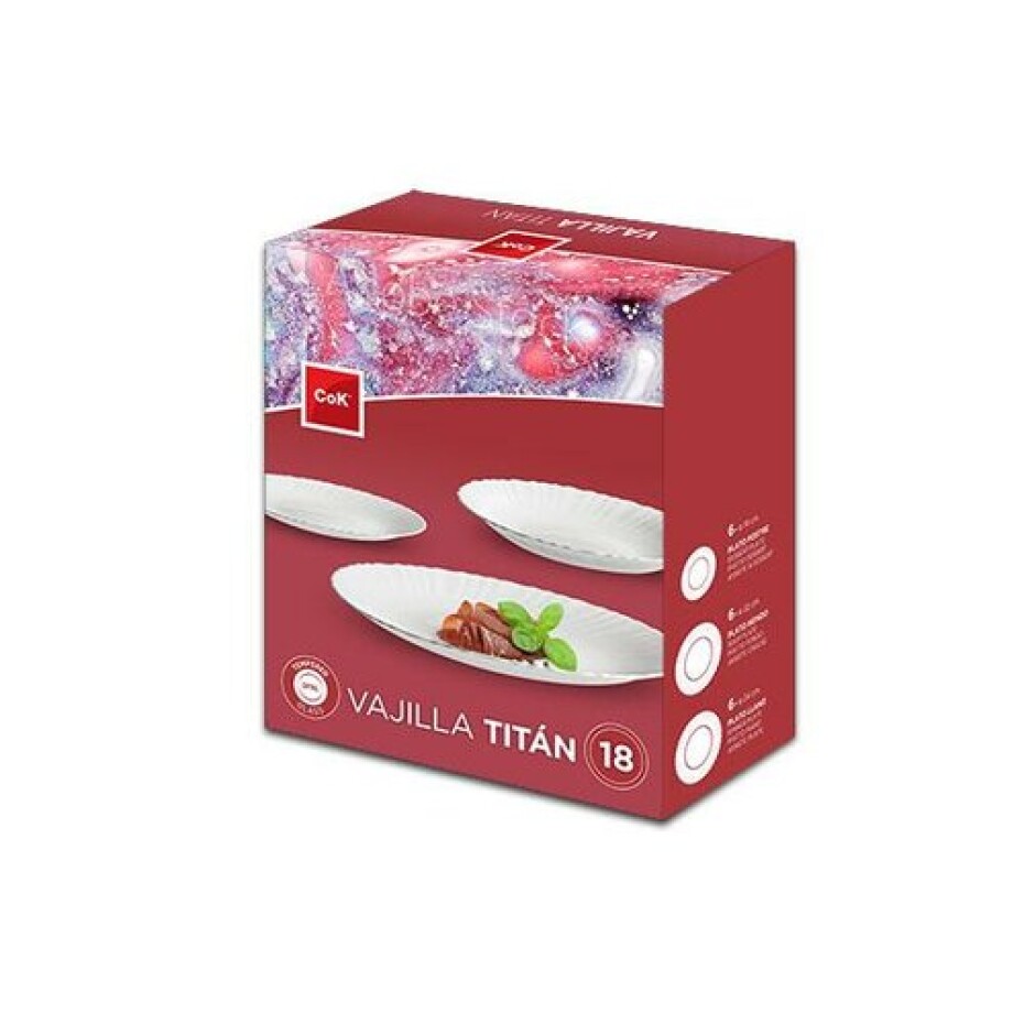 Toro 18dílná sada jídelních talířů TITAN - main (1)