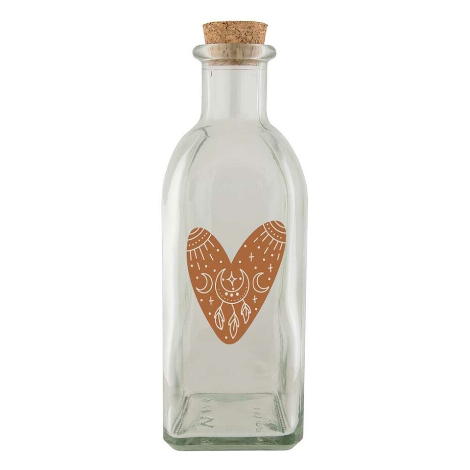 Bohemia Gifts Skleněná lahvička Srdce, 500 ml - main (0)