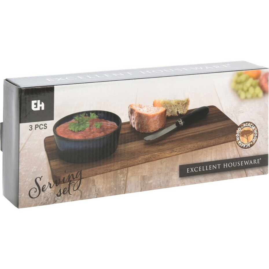 EH servírovací sada Torrente, 3 ks, zelená, 30 x 12 cm - main (1)