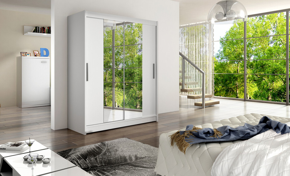 ArtAdrk Šatní skříň INESS | 150 cm Skříň: Is03 / dub sonoma - main (2)
