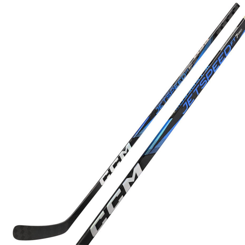Kompozitová hokejka CCM JetSpeed FT7 PRO Blue Senior 29 pravá ruka dole, flex 85 - main (1)