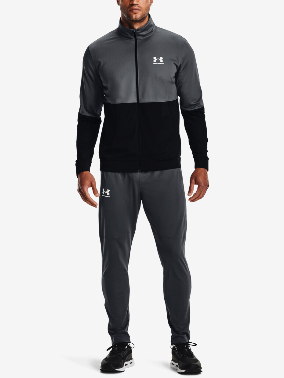 Pánská bunda Under Armour  PIQUE TRACK JACKET-GRY XS - main (4)