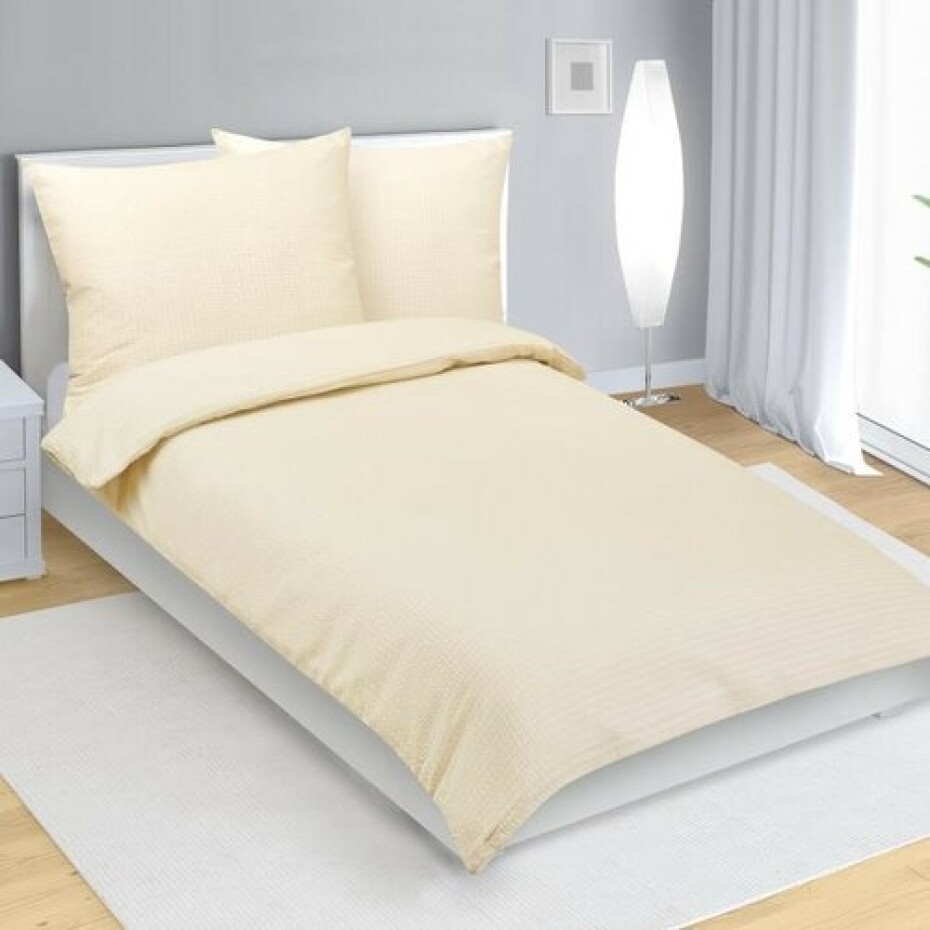 Bellatex Krepové povlečení Béžová uni, 140 x 200 cm, 70 x 90 cm - main (0)