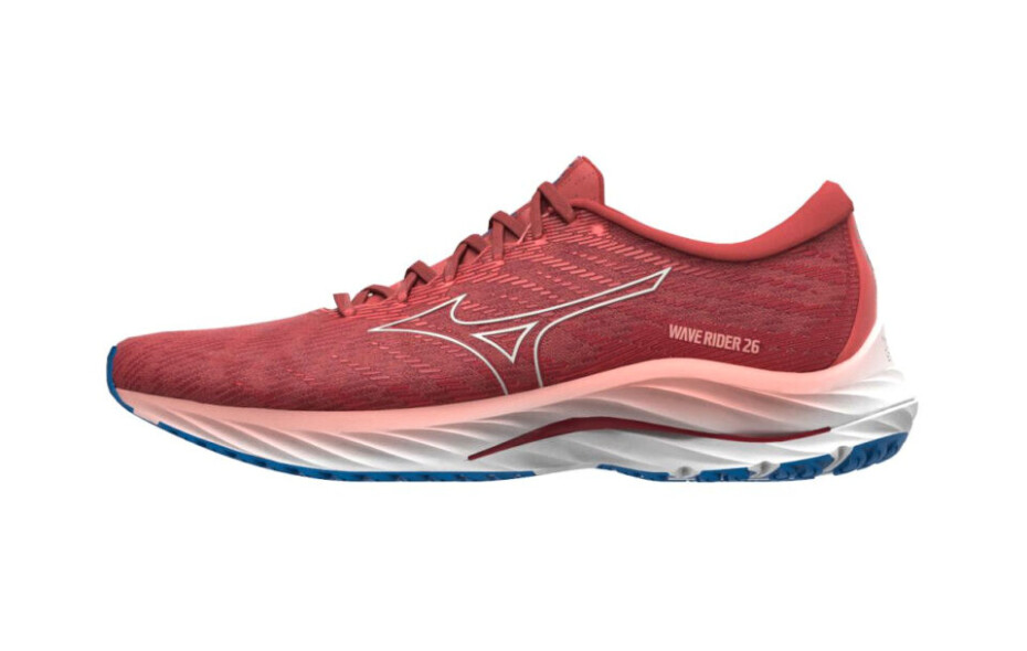 Dámská běžecká obuv Mizuno  Wave Rider 26 Spiced Coral/Vaporous Gray/French Blue  UK 5,5 - main (1)