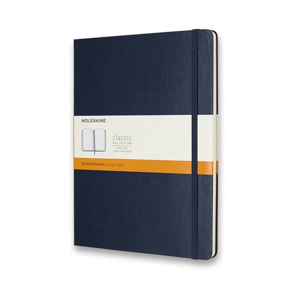 Zápisník Moleskine VÝBĚR BAREV - tvrdé desky - XL, linkovaný 1331/11192 - Zápisník Moleskine - tvrdé desky modrý - main (0)