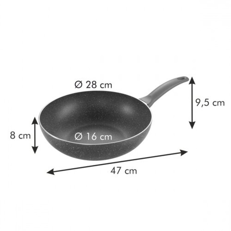 Wok Tescoma MANICO ROSSO pr. 28 cm - main (2)