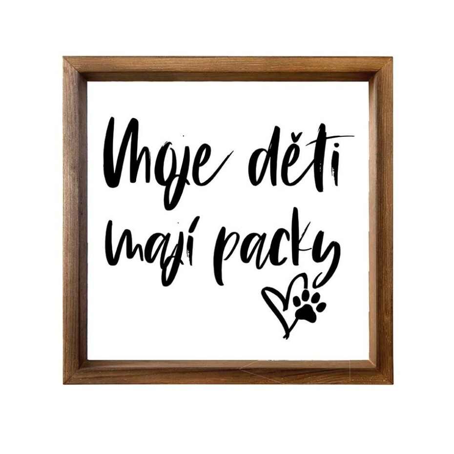 Bohemia Gifts Dekorační obrázek - Packy - main (0)