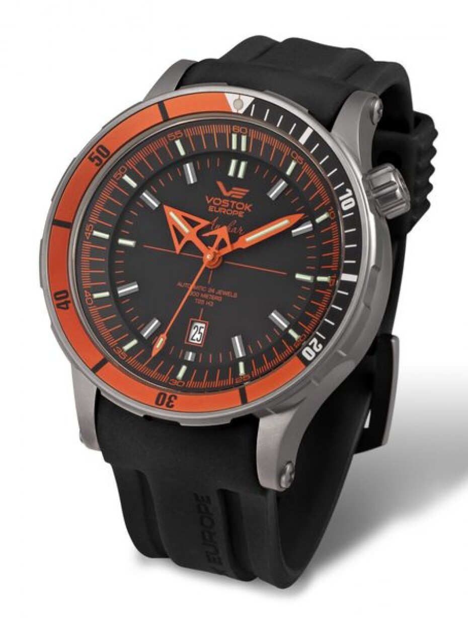 Silikonový řemínek Vostok Europe pro Anchar - černý/matná spona - main (5)