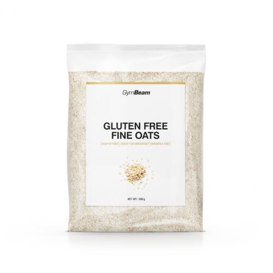 GymBeam Bezlepkové ovesné vločky jemné 500 g POUZE 500 g (VÝPRODEJ) - main (0)