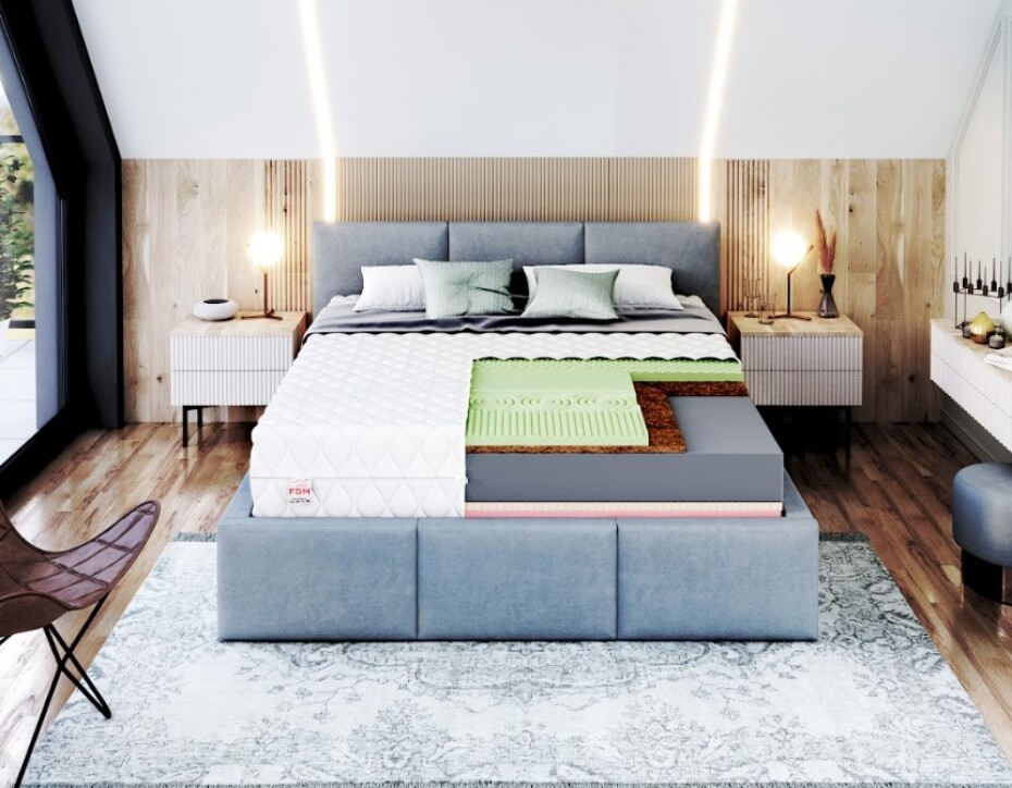 FDM Pěnová matrace SAVONA Aloe | 140 x 200 cm - main (5)