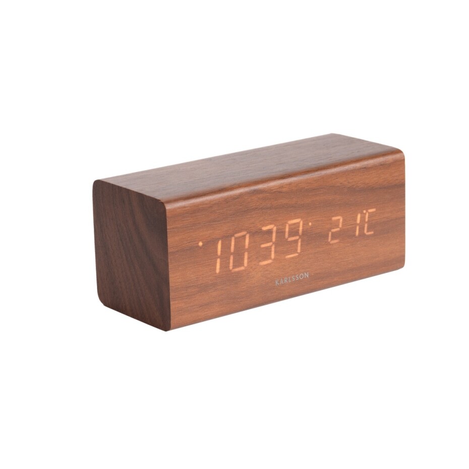 Karlsson 5652DW Designové LED stolní hodiny s budíkem, 16 x 7 cm - main (0)