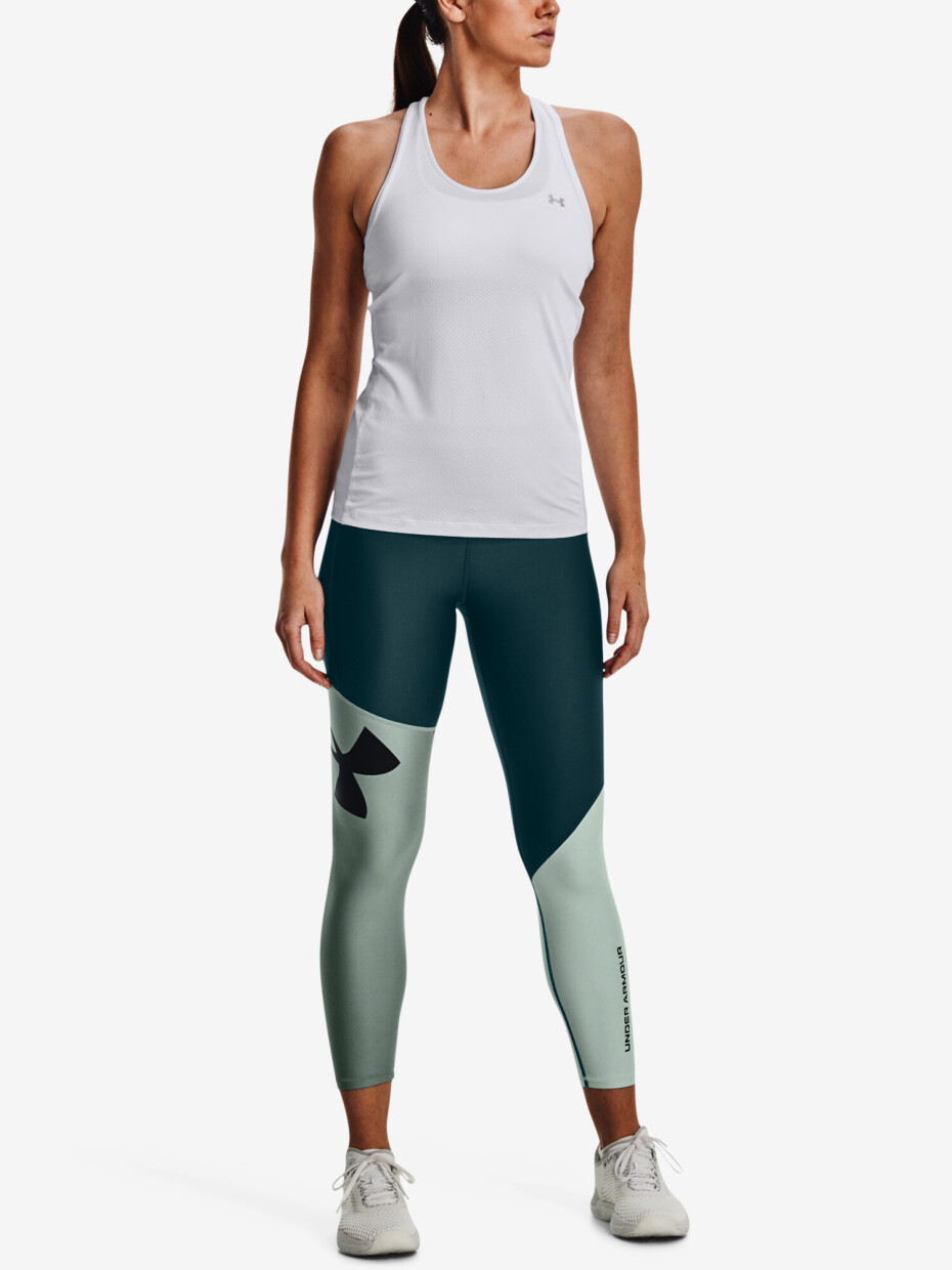 Dámské legíny Under Armour  Colorblock Ankle Leg-GRN XS - main (1)