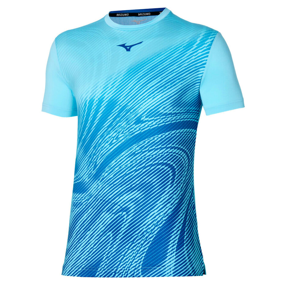 Pánské tričko Mizuno  Charge Shadow Graphic Tee Blue Glow  XL - main (0)