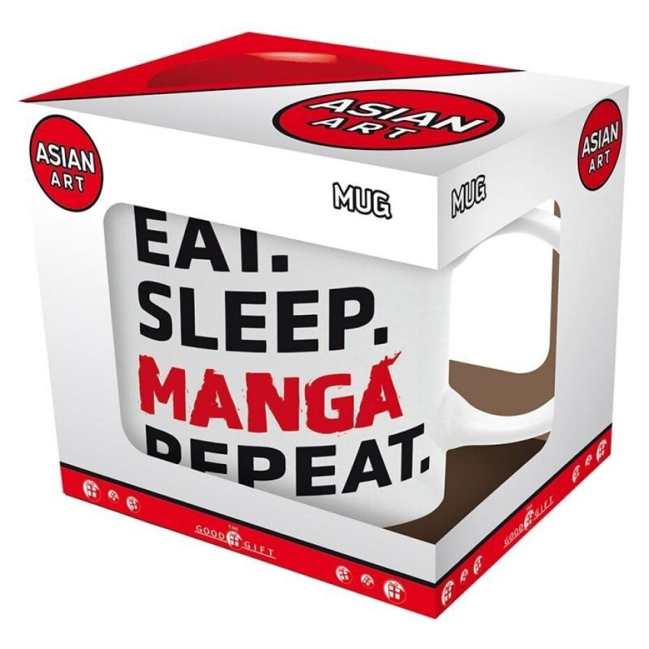 Eat, Sleep, Manga, Repeat Keramický hrnek 320 ml - main (0)