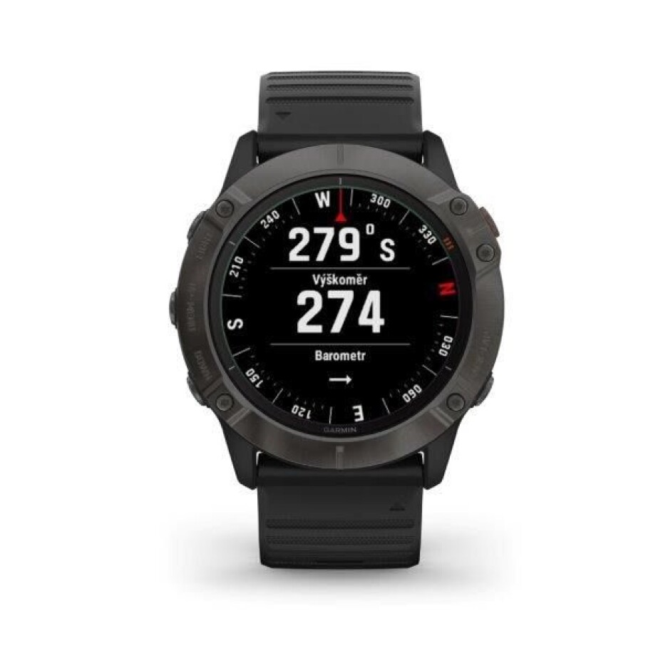Garmin fenix6X PRO Solar, TitaniumGrayDLC/Black Band (MAP/Music) 010-02157-21 - main (8)