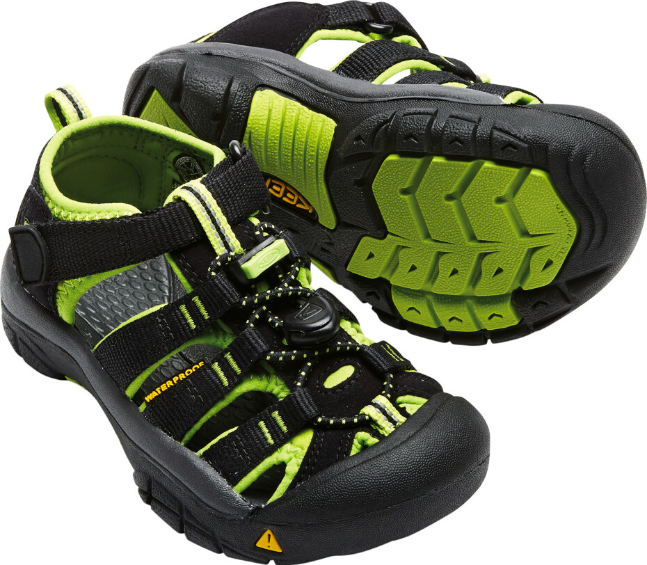 Dětské sandály Keen  Newport H2 K Black/Lime Green  US 9 - main (3)