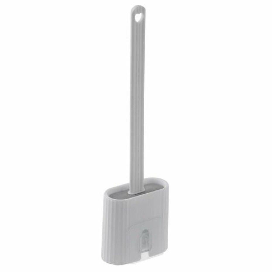 AQUALINE TF010 WC silikonová štětka nástěnná/na postavení, bílá - main (2)