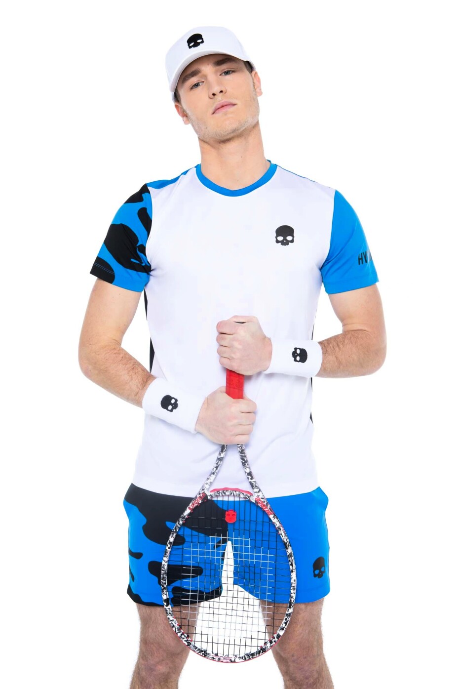 Pánské tričko Hydrogen  Tech Camo Tee White/Blue M - main (4)