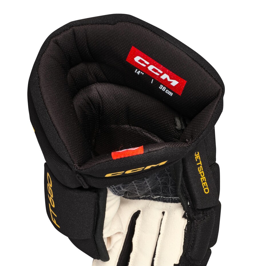 Hokejové rukavice CCM JetSpeed FT680 Black/Sunflower Senior 15 palců - main (3)