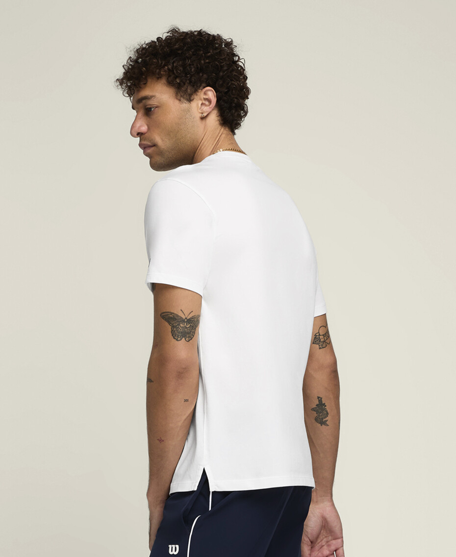 Pánské tričko Wilson  M Team Graphic Tee Bright White S - main (4)