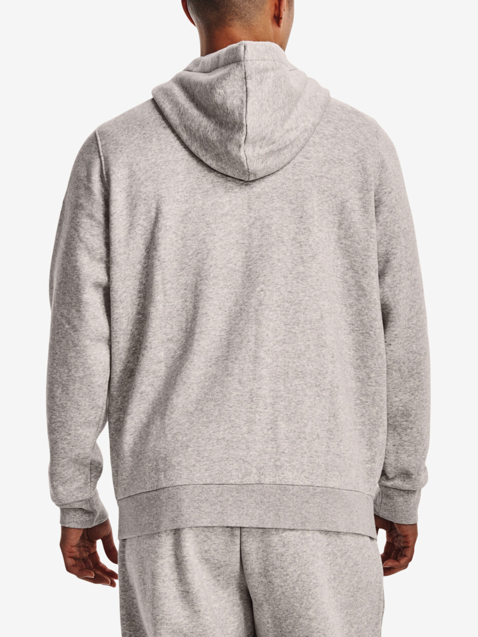 Pánská mikina Under Armour  Essential Fleece FZ Hood-GRY L - main (5)