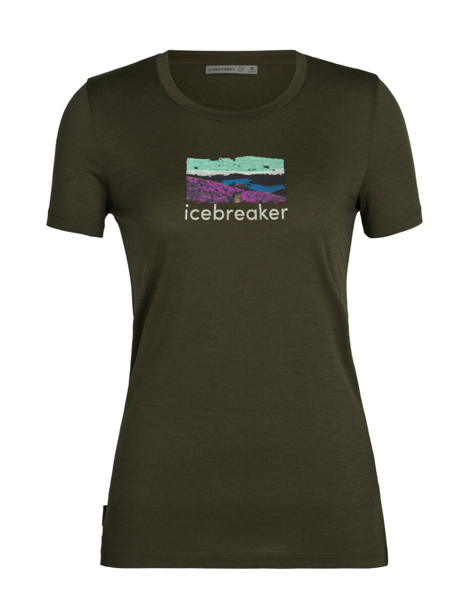 ICEBREAKER Wmns Tech Lite II SS Tee Trailhead Loden - main (0)