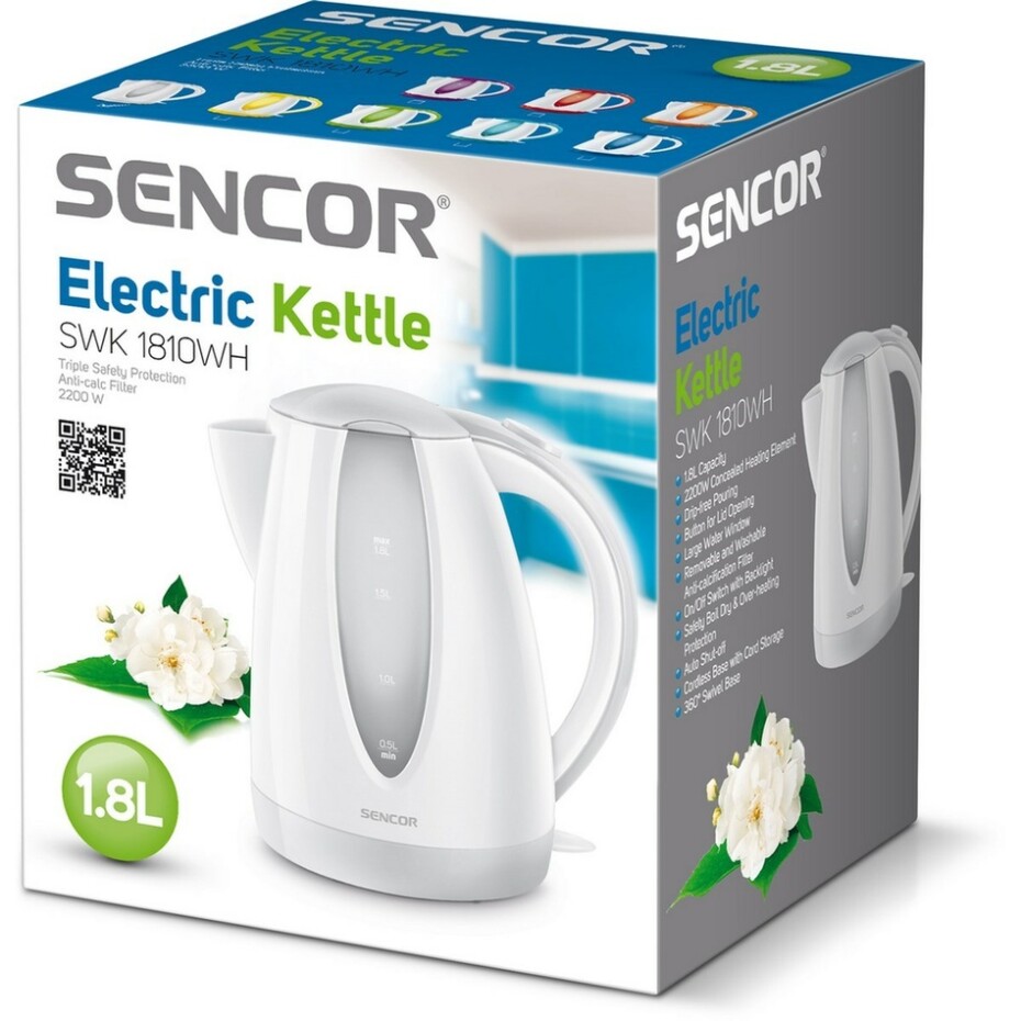 Sencor SWK 1810WH rychlovarná konvice bílá 1,8 l, 40032483 - main (1)