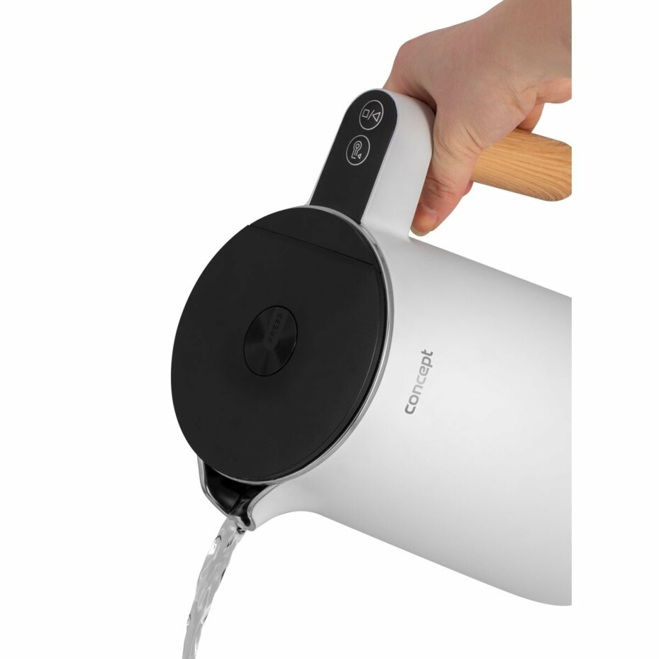 Concept RK3300 rychlovarná konvice nerezová Salt & Pepper 1,5 l, bílá - main (10)
