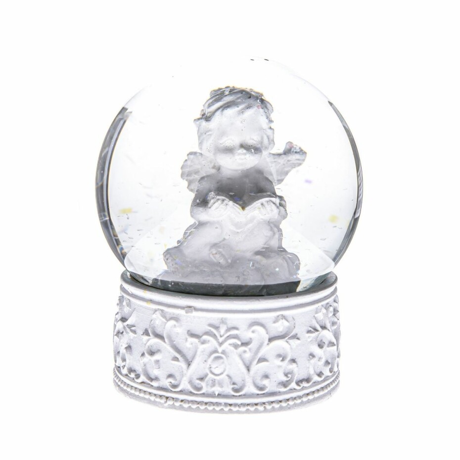 Vánoční sněžítko Angel bílá, 6,5 x 8,3 cm - main (0)