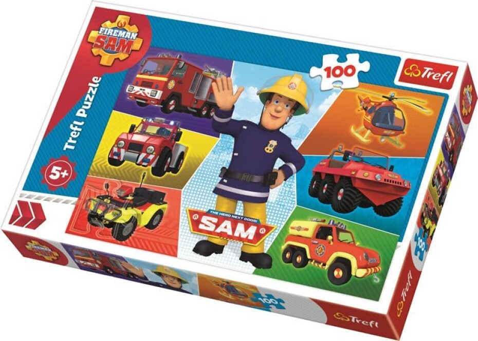 Trefl Puzzle Požárník Sam / 100 dílků - main (0)