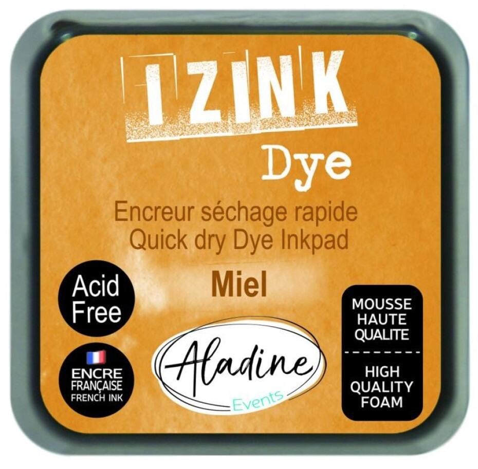 Razítkovací inkoust IZINK DYE - žlutá medová/ 8x8 cm - main (0)