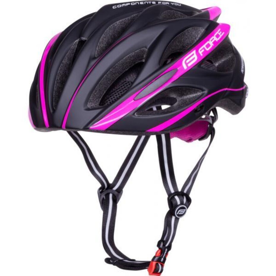 Force BULL černo-růžová dámská cyklistická přilba - main (0)