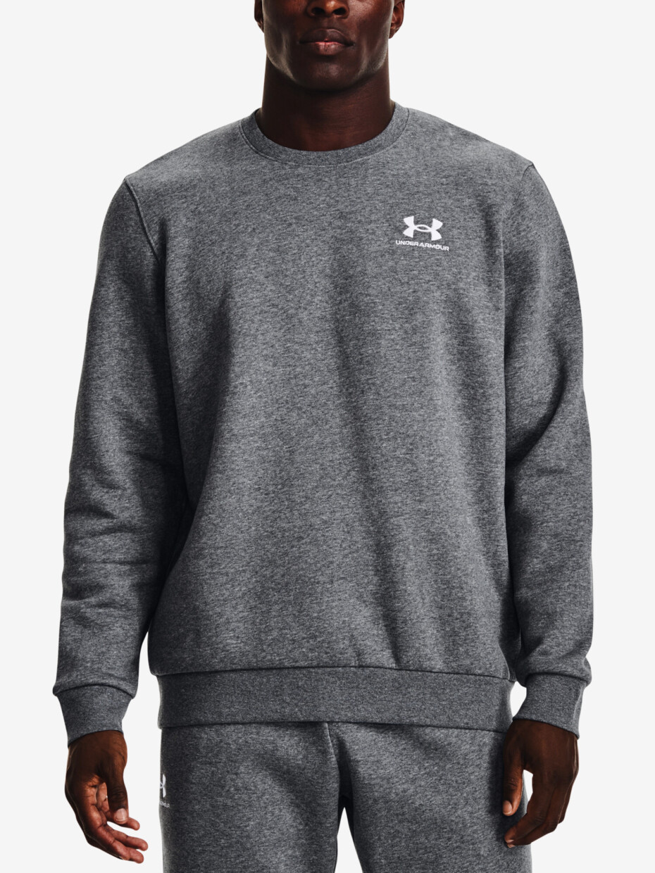 Pánská mikina Under Armour  Essential Fleece Crew-GRY S - main (0)