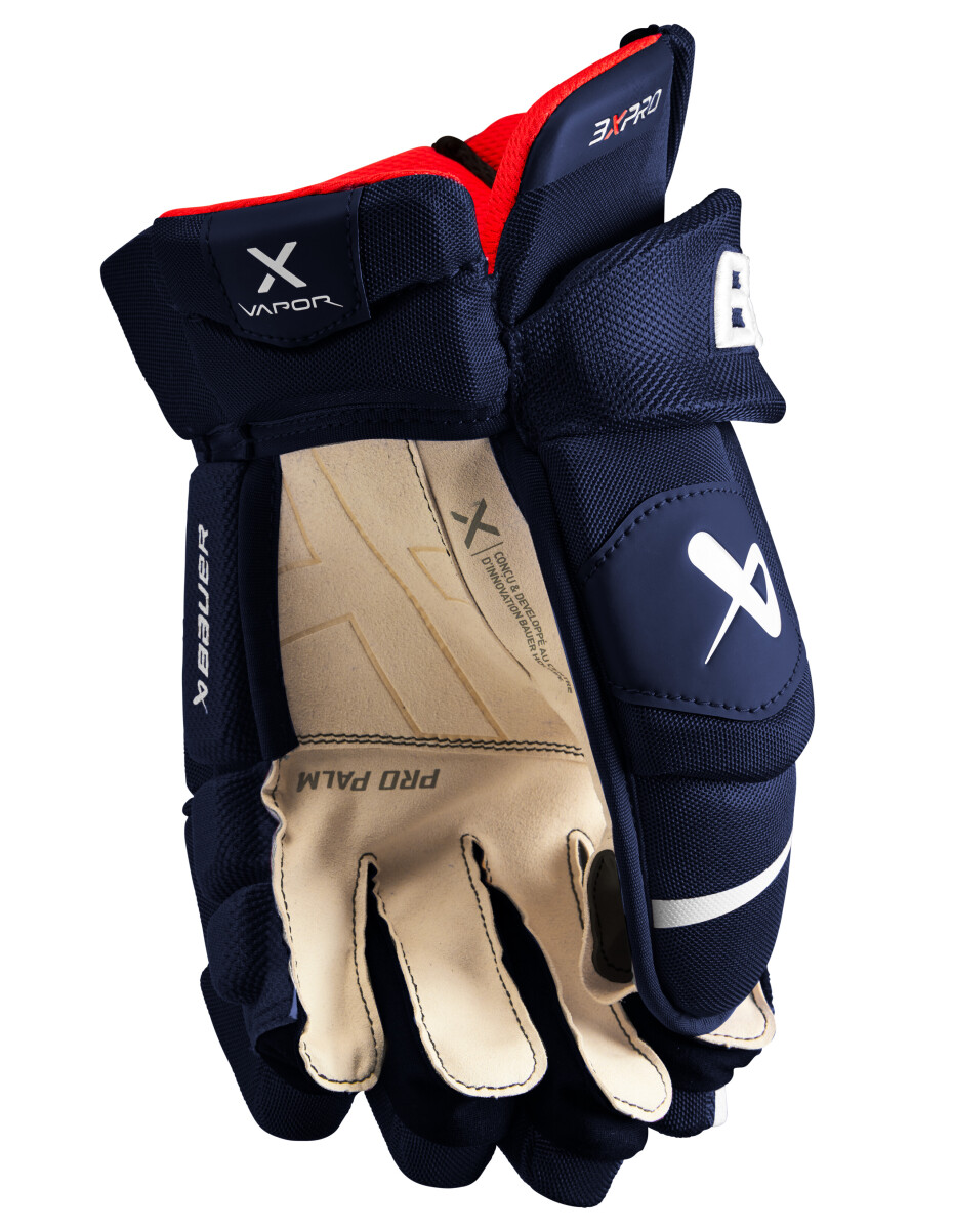 Hokejové rukavice Bauer Vapor 3X PRO Navy Intermediate 13 palců - main (1)