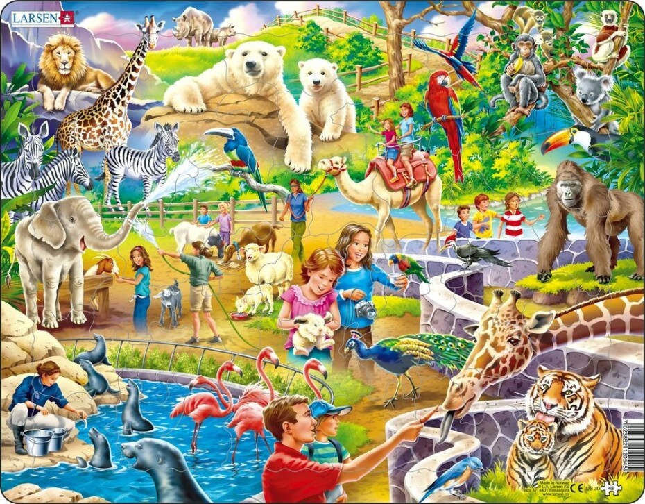Puzzle MAXI - ZOO/48 dílků, 2.  vydání - Kohoutová tetování - main (0)