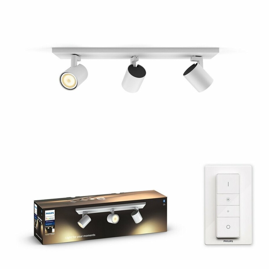 Philips Hue 53093/31/P6 LED přisazená stropní bodová lampa Runner 3x5,5W | GU10 | 2200-6500K - Bluetooth, s dálkovým ovládáním  - main (1)