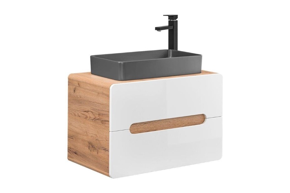 ArtCom Keramické umyvadlo UM-6275 SLIM 2 | šedý mat 60 cm - main (5)