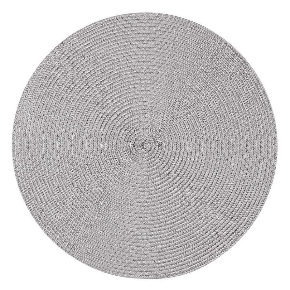 Altom Prostírání Straw šedá, pr. 38 cm, sada 4 ks - main (0)
